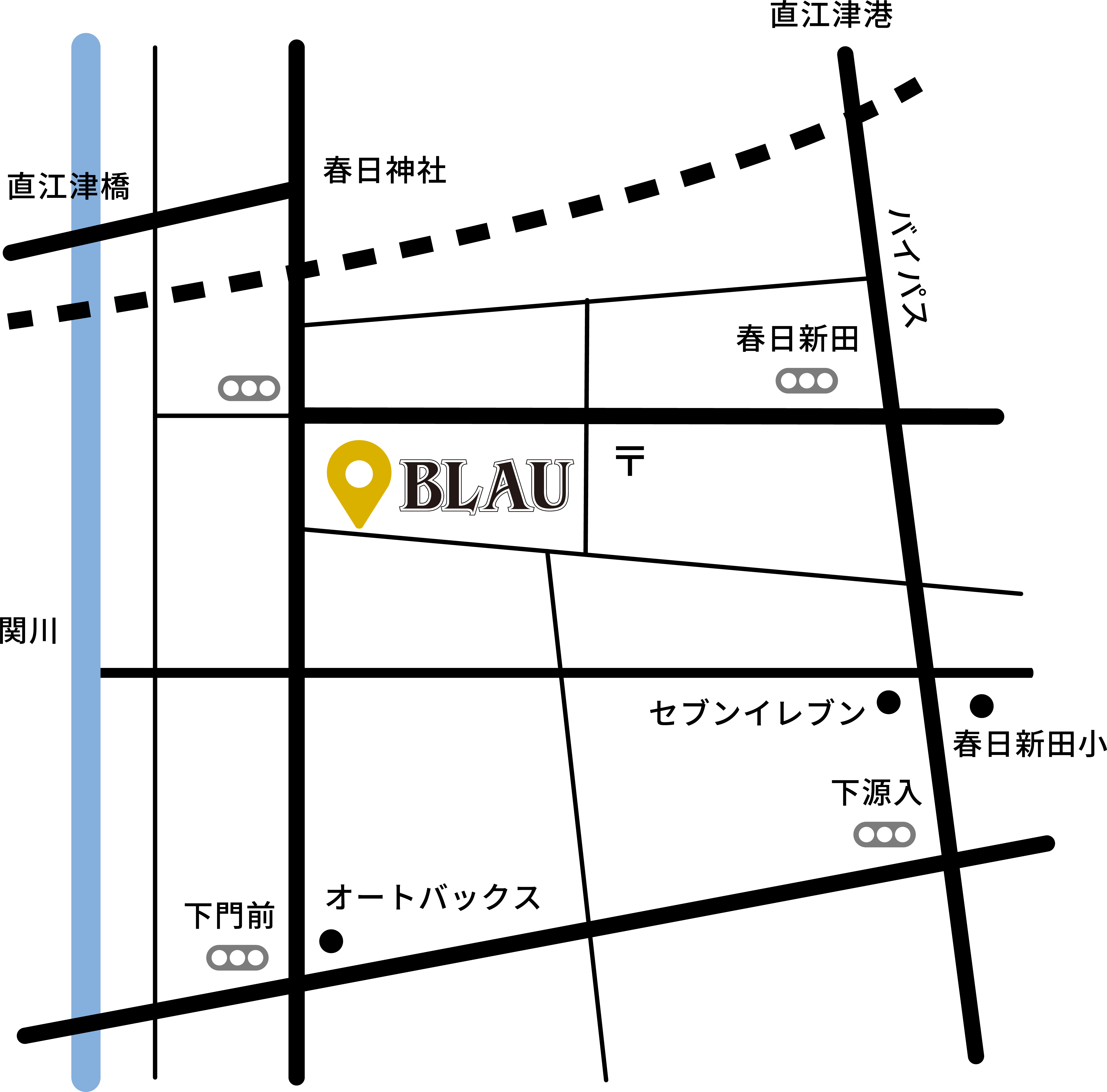 美容室BLAU（ブラウ）｜MAP